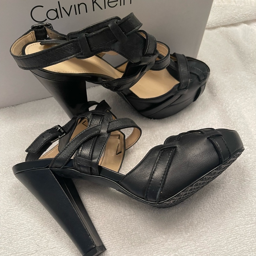 Brand new black dress sandals